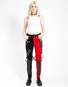 SPLIT LEG RAGE PANT RED