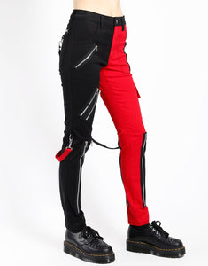 SPLIT LEG RAGE PANT RED