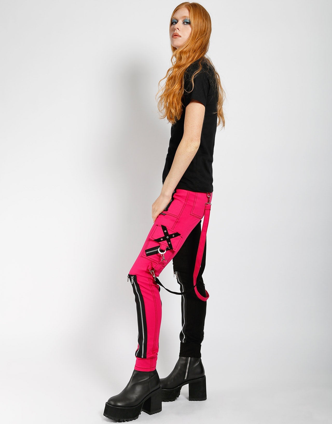 SPLIT LEG RAGE PANT PINK