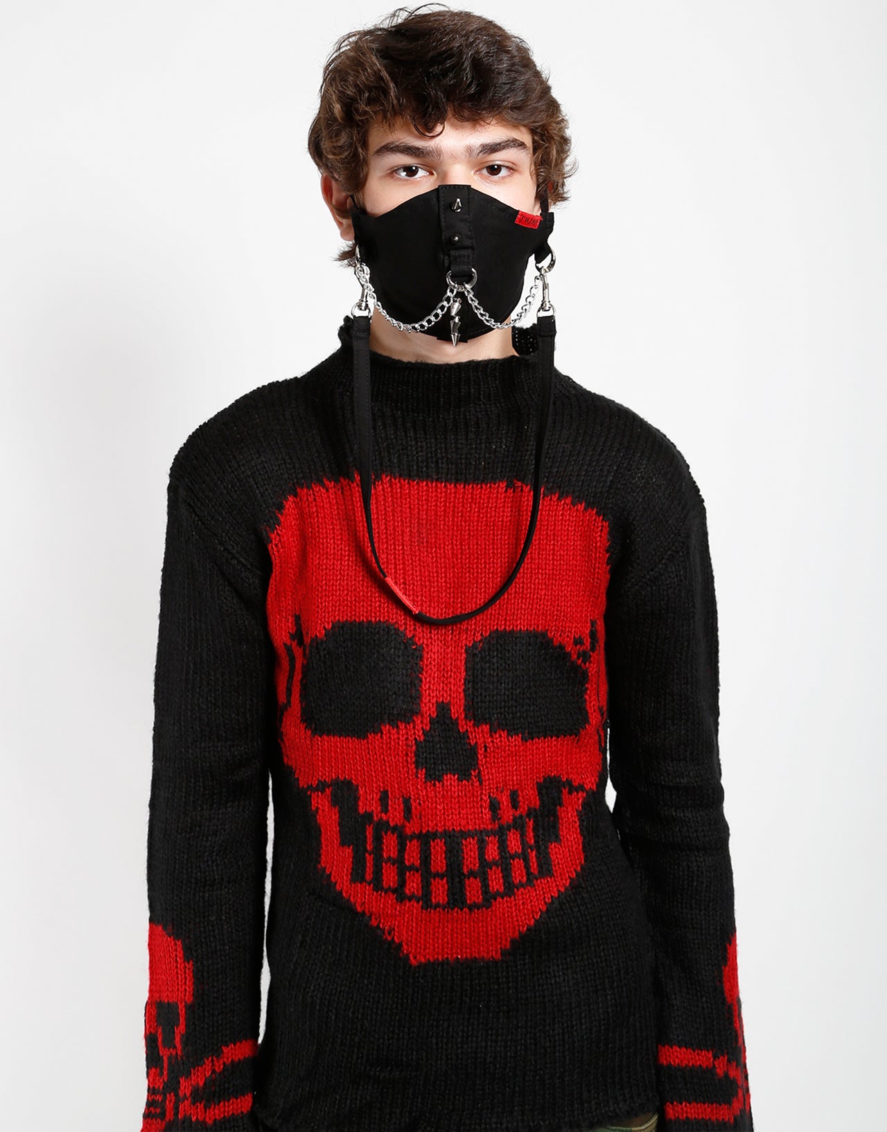 Spike & Chain Face Cover