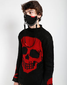 Spike & Chain Face Cover