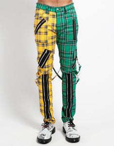 MADNESS PANT YELLOW/GREEN PLAID