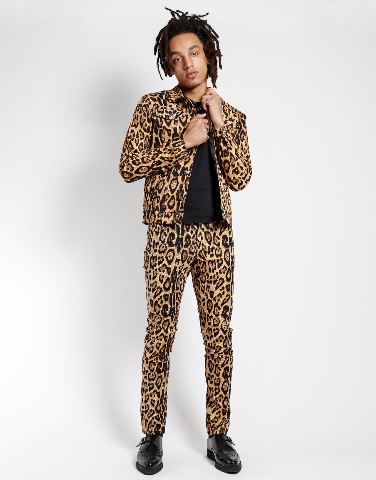 LEOPARD ROCKER JEAN