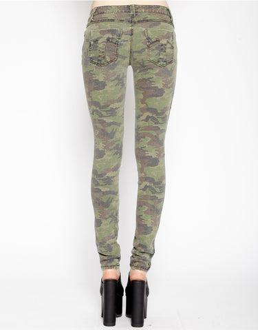 Cat Fight Jeans Camo Print