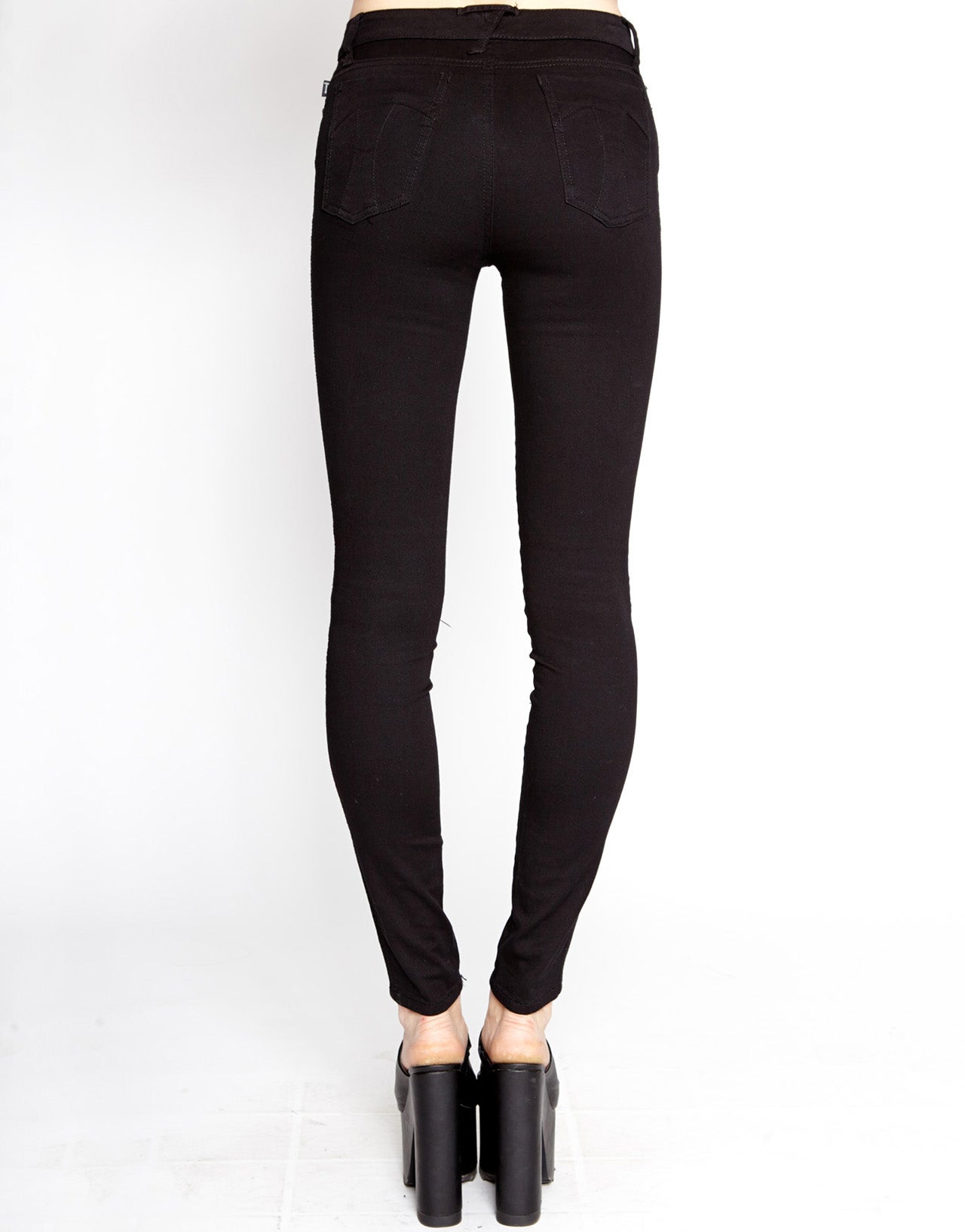 High Waisted T Back Jeans