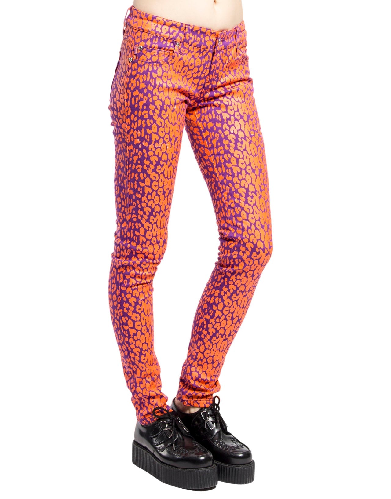 NEON LEOPARD PRINT SKINNY