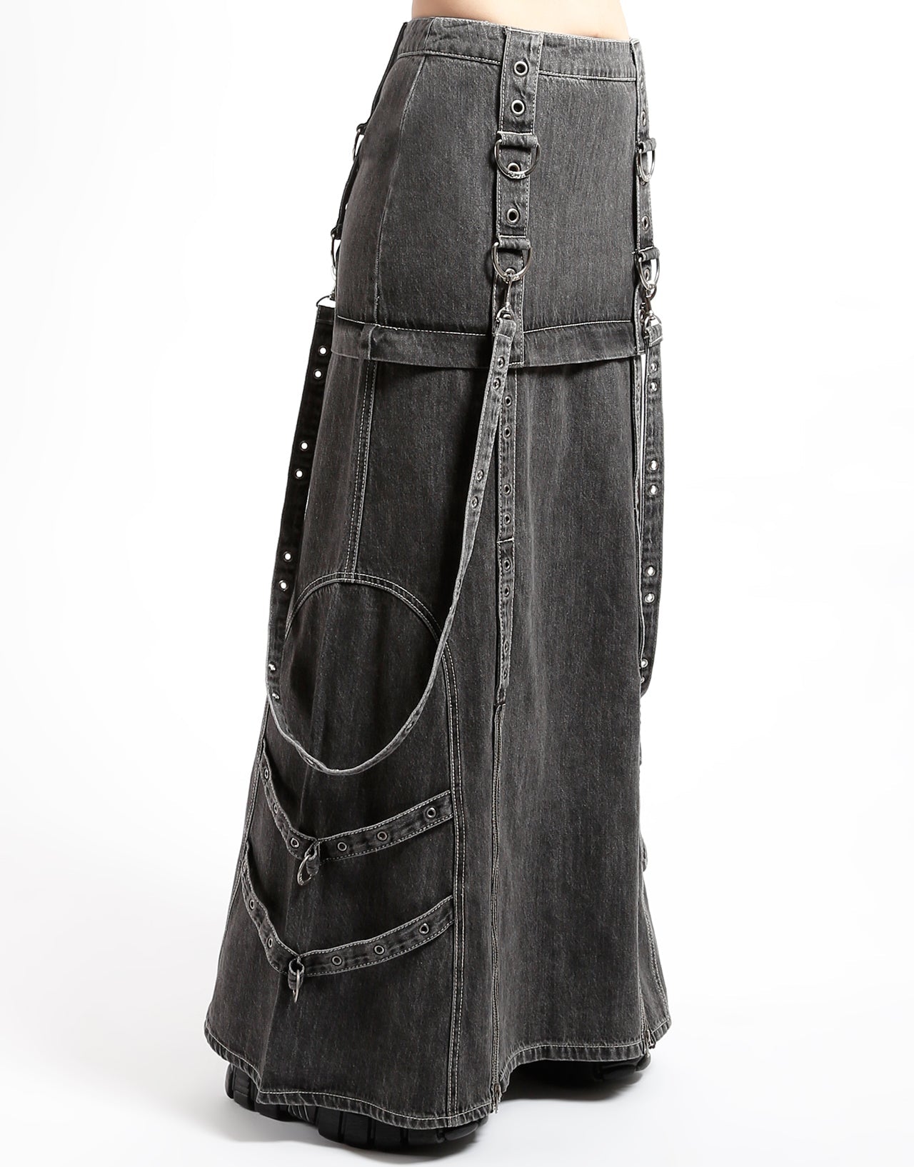 NUCLEUS SKIRT BLACK DENIM