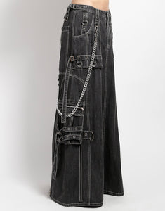 STRENGTH SKIRT BLACK DENIM