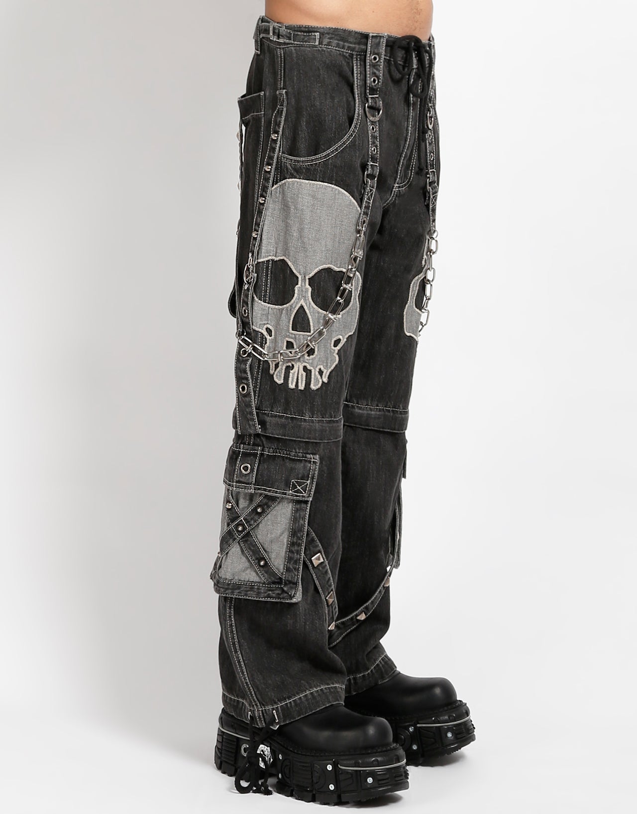 SCARE DARK STREET PANT BLACK DENIM