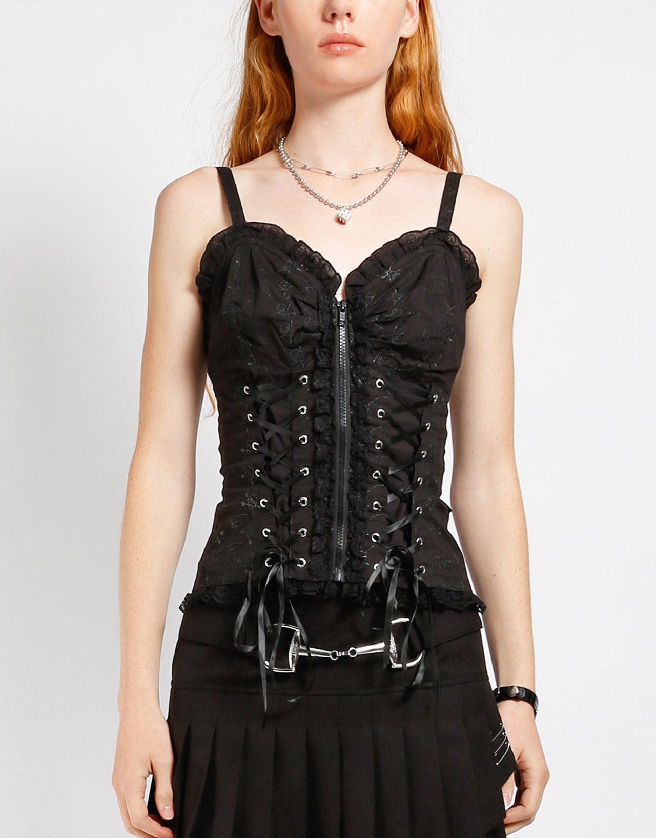Lace and hooks corset, Tripp NYC