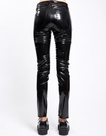 High Waist Vinyl Skinny Pant