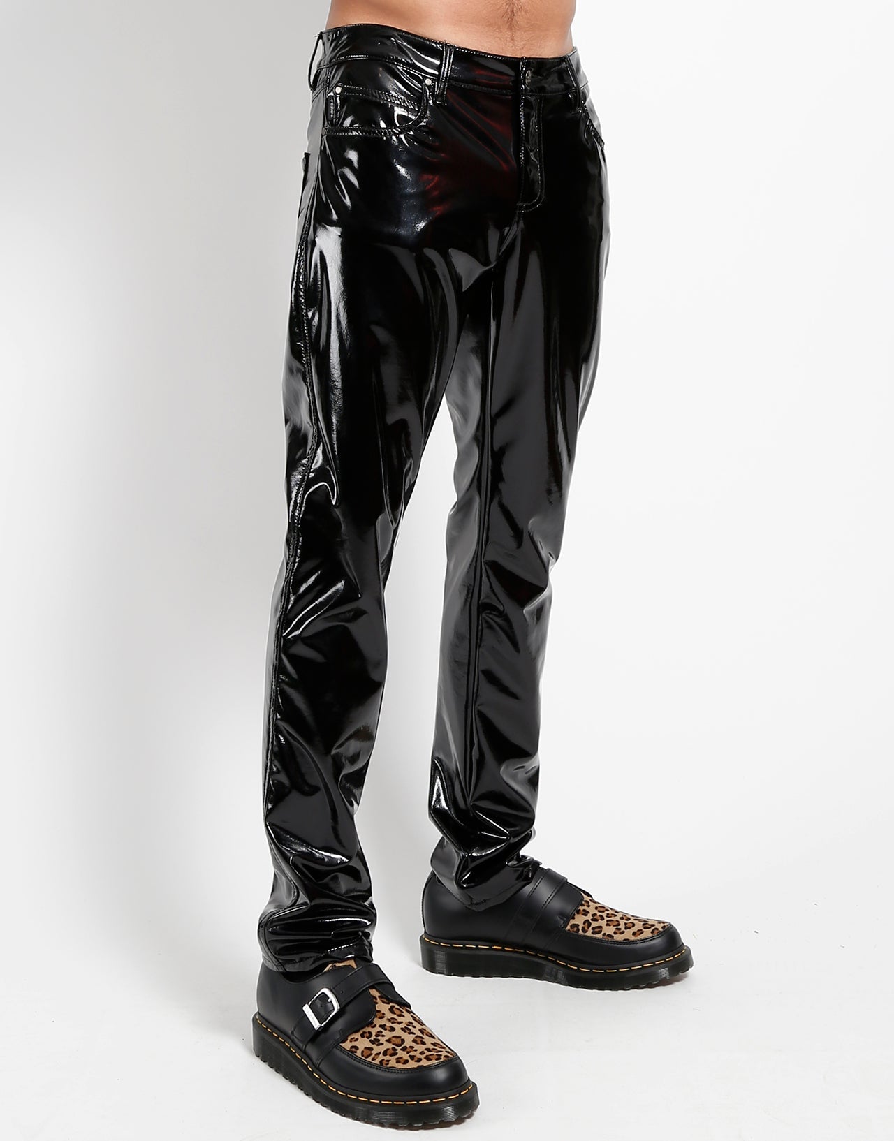 Vinyl cargo pants hotsell