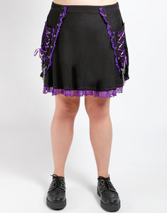 CURVE LOLITA SUSPENDER SKIRT PURPLE
