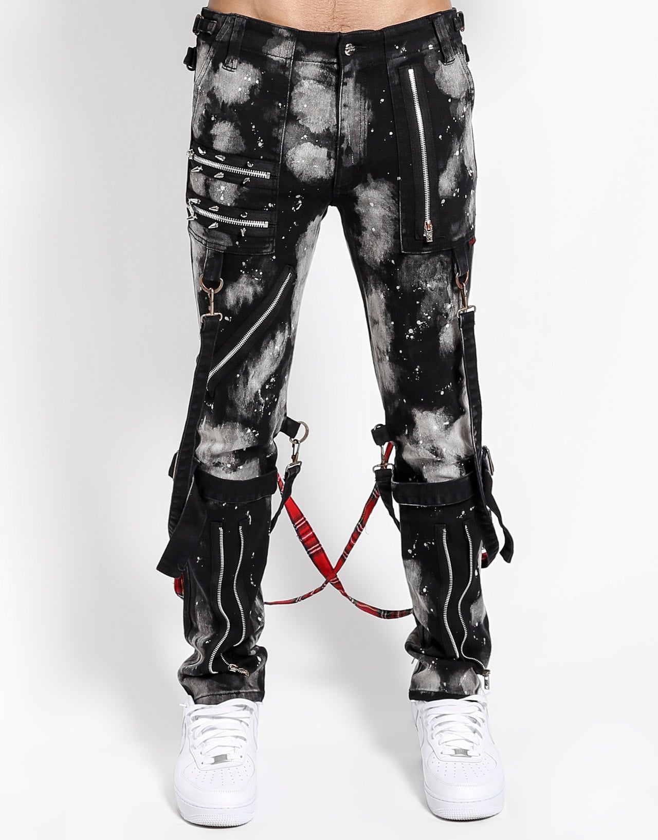 BONDAGE PANT BLEACH AND STUD