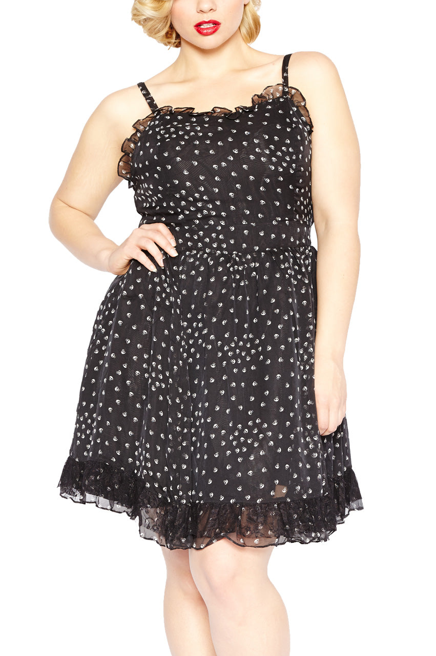 Plus Size Poison Chiffon Dress