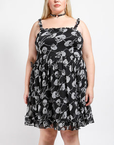 CURVE RUFFLE DRESS