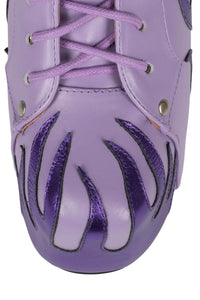 Lita Flame Boots - Purple Metallic