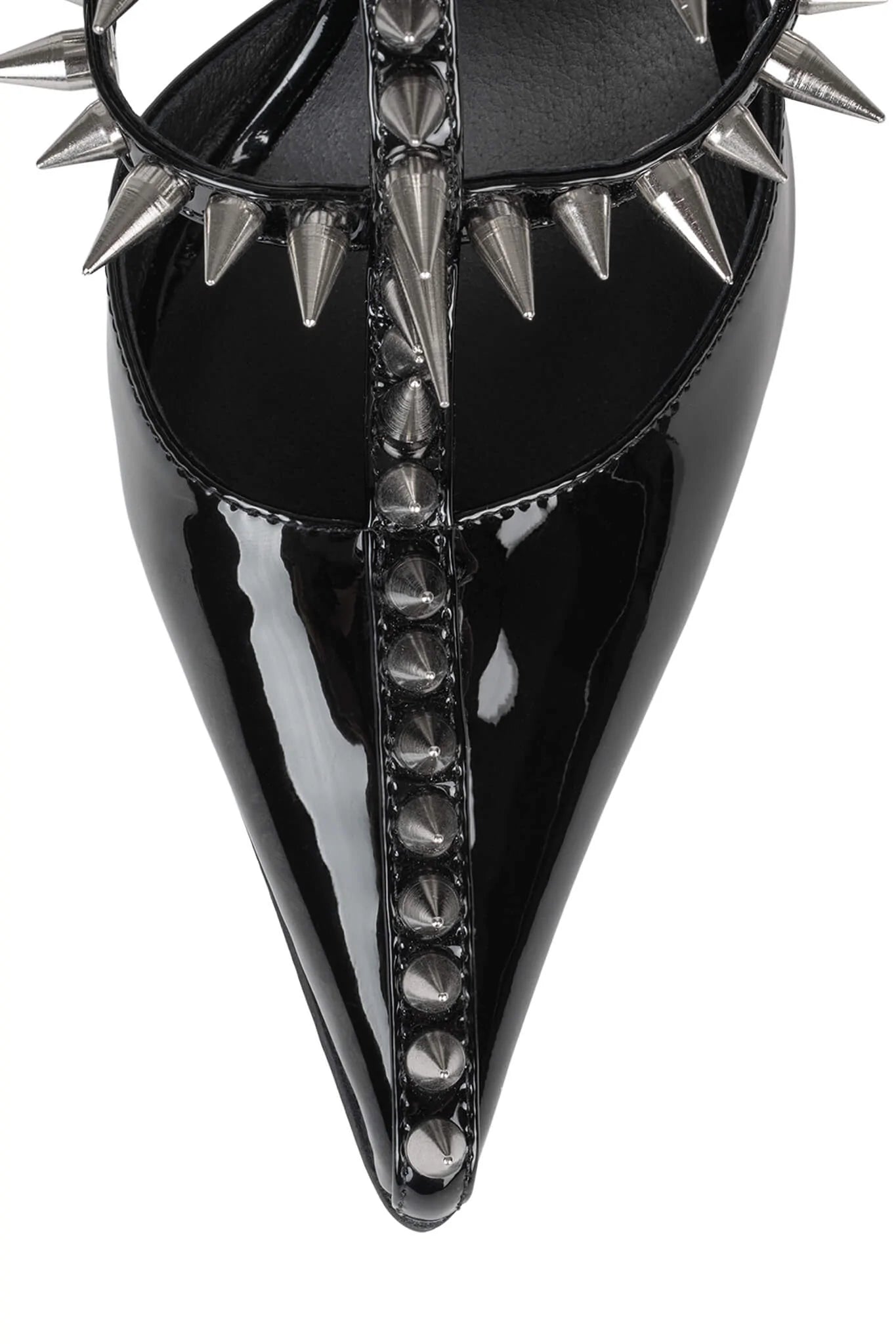 Step Back Heels - Patent Black/Silver