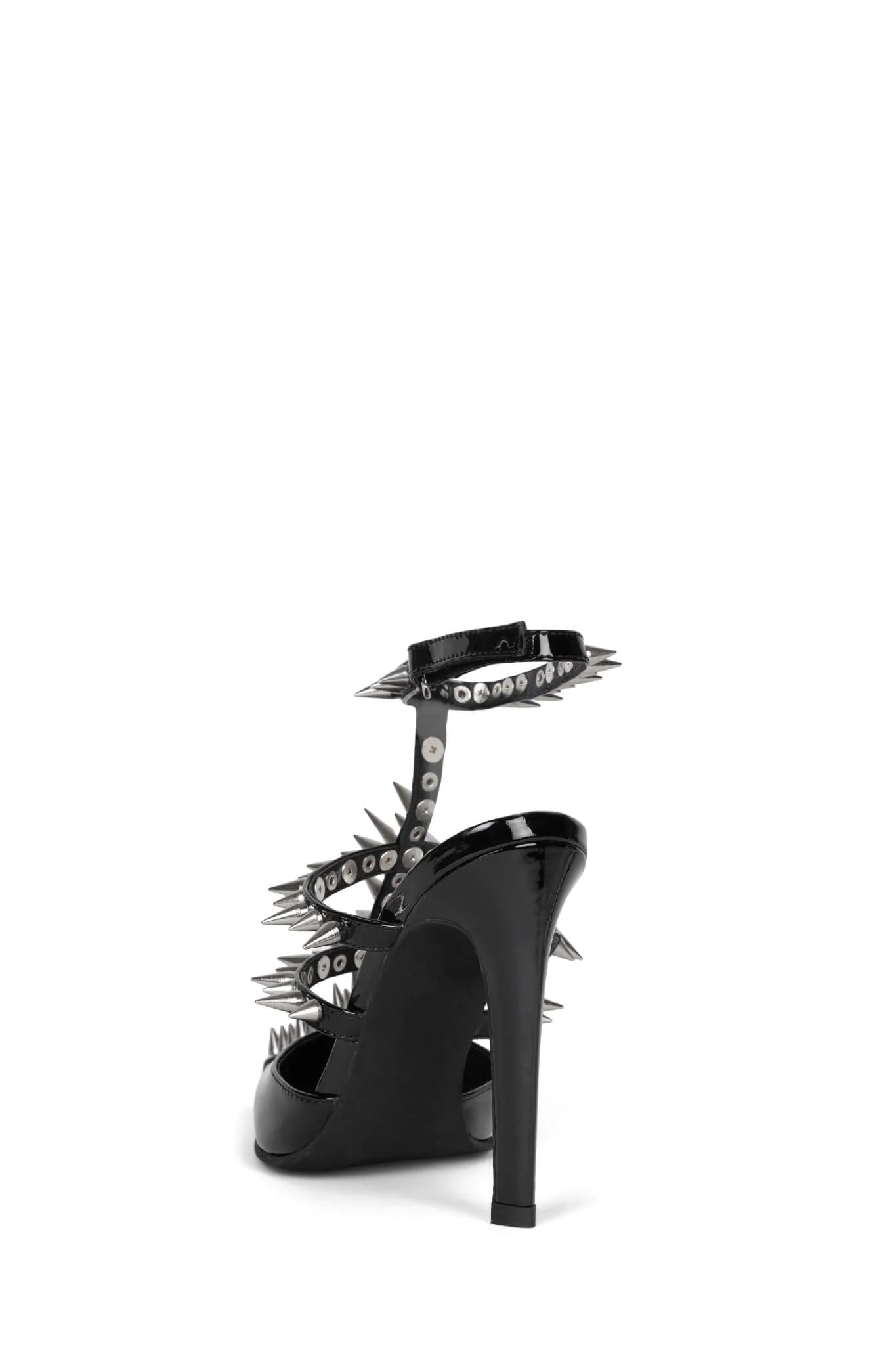 Step Back Heels - Patent Black/Silver